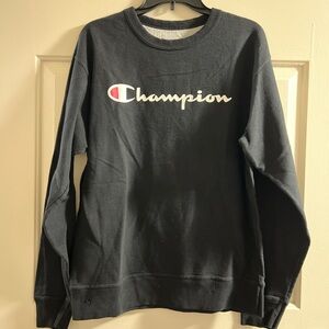 Champion Men's Black Crewneck Sweater